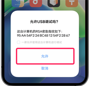 USB连接截图3